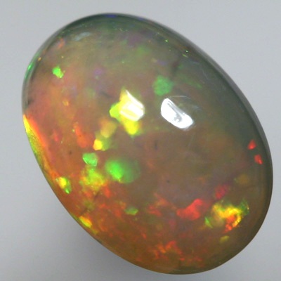 SOLID CRYSTAL OPAL Bright rolling flashes in a 3D pattern